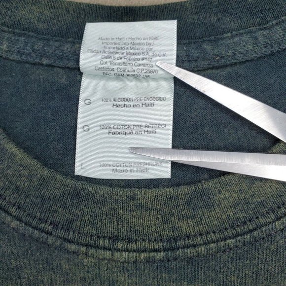 Gildan Ultra Cotton Large Cape Fear 1585 North Carolina Skull Graphics T Shirt - Picture 10 of 11